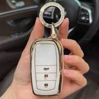 wenminr Ring Car Key Case Cover for Toyota Prado Land Cruiser Highlander VENZA CROWN HARRIER RAV4 C-HR IZOA Camry LEVIN ALLION COROLLA