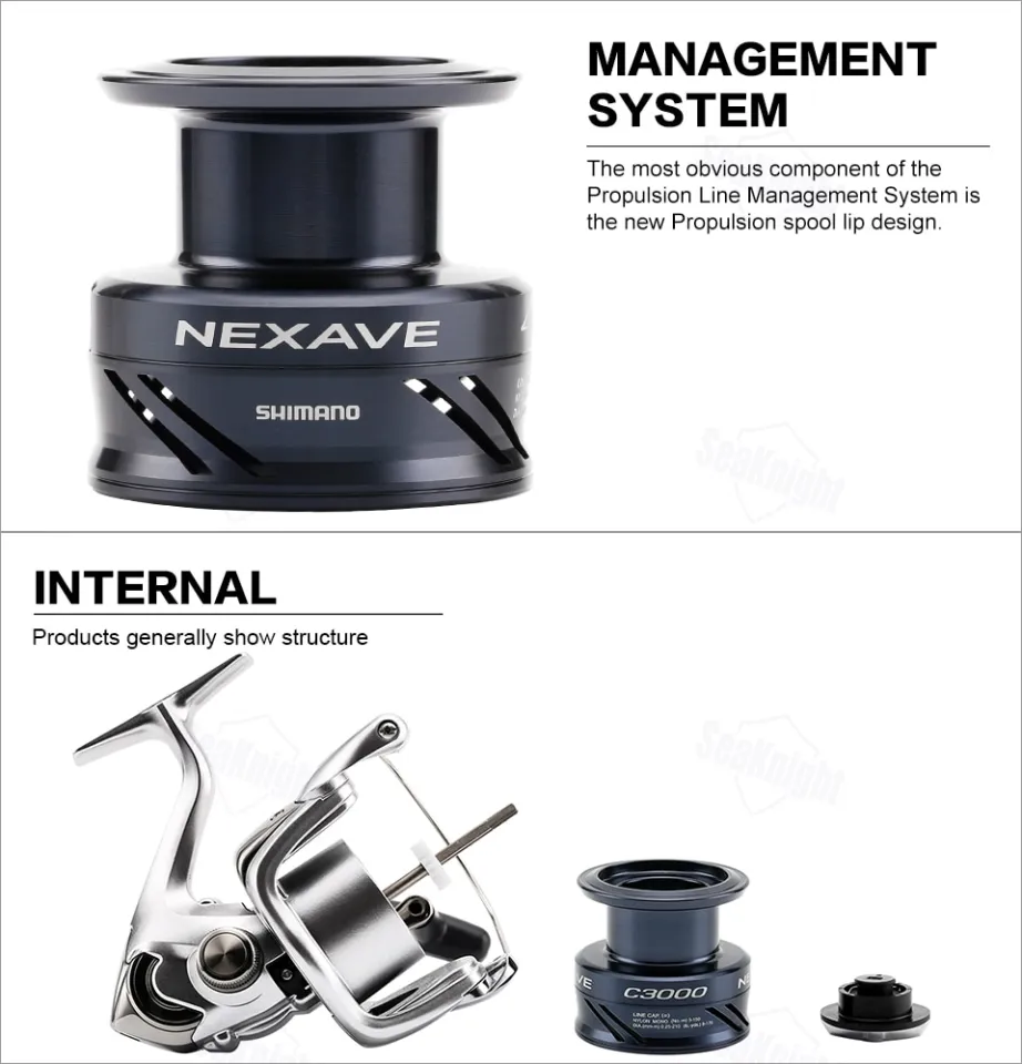 SHIMANO NEXAVE FE 6000 8000 Spinning Fishing Reel Aluminum Spool