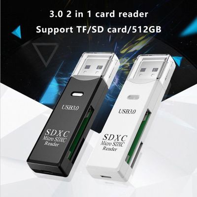 【CW】 2 IN 1 Card Reader USB 3.0 Memory Speed Multi-card Flash Drive Laptop Accessories