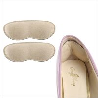 1Pair Women Elastic Heel Liner Sticky Sponge Inserts Silicone Heel Protector Pad Cushions For Shoes Inserts Insole High Heels Shoes Accessories