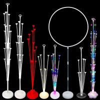 【hot】♛ 7/13/19tubes Led Holder Column Balloons Stick Ballon Birthday Decorations Kids Adult Wedding