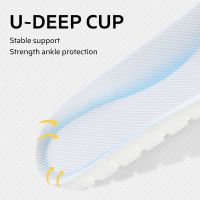 3Angni Sport Pu Protection Insoles Heel Cushion For Running Women Men Insole Shock Absorption Pu Pad Soles For Shoes