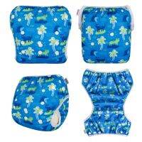 Alvababy Positioned Print Swim Diaper For Babies 0-3 Years Old Baby Swimsuit Reusable Swimming Nappy Adjustable Swimming Diaper