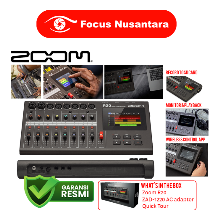 Zoom R20 Portable Multitrack Recorder Lazada Indonesia