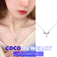 COCOJEWELRY คริสตัลเพทายจี้สร้อยคอ INS เกาหลีมูนสโตนกระดูกไหปลาร้าโซ่สำหรับผู้หญิง