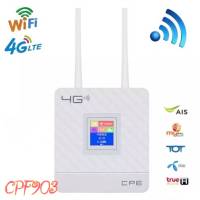 CPF903 ซิมเราท์เตอร์ กระจายไวไฟ ใช้ได้ทุกเครือข่าย 150Mbps Wireless SIM ROUTER 4G LTE CPE  LCD Display