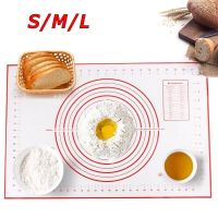 Large Silicone Mat Non Stick Rolling Dough Pad Pastry Dough Cutter Kneading Board Kitchen Baking Accessories Tool BPA Free Bread  Cake Cookie Accessor