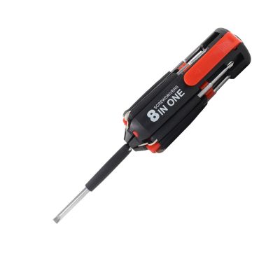 Multifunction 8 in 1 Screwdriver Repair Screwdriver with Light Portable Household Screwdriver