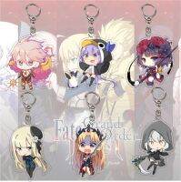 【VV】 Hot Game Grand Q Version Figures Keychain Cartoon Print Metal Chain School Teens