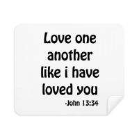 ┋۞ Love One Anothern Quotes Cleaning Cloth Screen Cleaner 2pcs Suede Fabric