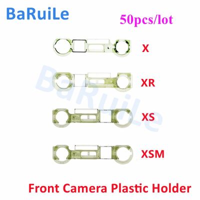 BaRuiLe 50pcs กล้องด้านหน้าเซนเซอร์ผู้ถือพลาสติก ชุด สําหรับ iPhone X XS Max XR 11 Pro Max Proximity Holder Clip Bracket Set Parts