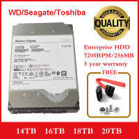 3.5ใหม่ Seagate WD TOSHIBA 14TB 16TB 18TB 20TB SATA 6กิกะไบต์/วินาที7200RPM 256MB Cache 3.5 "ฮาร์ดไดรฟ์ภายใน