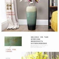 [COD] Floor-to-ceiling large vase ceramic hydroponic rich bamboo model room club decoration