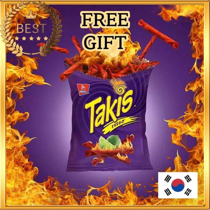 chip [Barcel] Takis Fuego Extreme Spicy Hot Chili Pepper Lime Tortilla