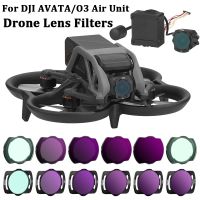 For DJI Avata Filter Drone Lens UV ND8 ND16 ND32 ND64 CPL Lens Filter Set Aluminium Alloy Frame For DJI Air Unit O3 ND Filters