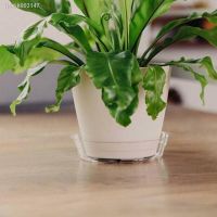 ๑♠☬ 10pcs Garden Plant Saucer Drip Tray Round Pot Base Clear Snack Candy Tray Container PET Outdoor Home Garden Flower Pot Supplies