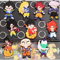 10ชิ้นรูปอะนิเมะ D ragon B All Z พวงกุญแจพีวีซี D ragon B All goku ผักพวงกุญแจการ์ตูนสองด้านพวงกุญแจพวงกุญแจเพื่อเป็นของขวัญ