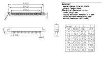 ‘；。、】= PCB Mounting 805 Series 3.96Mm Pitch Card Edge Connector Sold Socket Blue