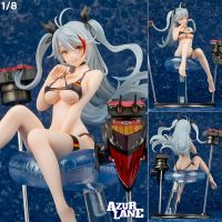 Figure ฟิกเกอร์ จากเกมส์ RPG Azur Lane Crosswave อซูร์เลน ครอสเวฟ เกมกาชา เรือรบโมเอะ ธีมป่วยเรือที่ไม่ธรรมดา Prinz Eugen พรินซ์ ออยเก้น 1/8 ชุดบิกินี่ Unfading Smile Swim Suit Style Bikini โมเดล การ์ตูน Complete Figure Model Cartoon Anime Hobby Manga