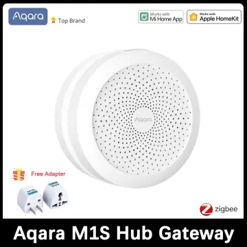 Aqara Hub Gateway Zigbee 3.0 with RGB Led Night Light Siri Voice Control  Work With Homekit Mi Home APP M1S