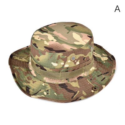 Laogeliang หมวกทหารลายพรางหมวกทหารหมวกทหารสำหรับผู้ชายผู้หญิงกีฬากลางแจ้งหมวกปีกหมวกตกปลาล่าสัตว์ปีนเขา
