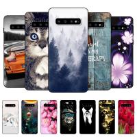 For Samsung Galaxy S10 Plus Case Silicon Phone Back Cover For Samsung S10 PLUS S 10 + Bumper GalaxyS10 PLUS black tpu case