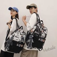 【hot sale】✳๑✙ C16 One Piece Schoolbag ins Japanese Trendy Cool Junior High School Backpack Beg Sekolah One Piece Large Capacity Versatile Computer