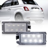 【CW】2pcs Led License Number Plate Light For Fiat 500 2013 2014 2015 2016-2019 (USA) Maserati Levante 2017-2022 Canbus Error Free