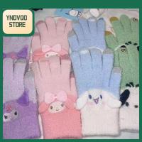 YNDVQO STORE การ์ตูนลายการ์ตูน ถุงมือหน้าจอสัมผัส น่ารักน่ารักๆ นุ่มนุ่มๆ เครื่องอุ่นมือ ถุงมือห้านิ้ว หนาขึ้น ถุงมือสกีขี่จักรยาน ฤดูหนาวฤดูใบไม้ร่วงฤดูหนาว