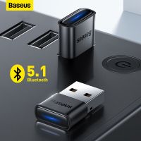 Baseus อะแดปเตอร์บลูทูธตัวแปลงบลูทูธ USB สำหรับพีซีแล็ปท็อปลำโพงไร้สายเครื่องส่งสัญญาณ USB เครื่องรับสัญญาณเสียง