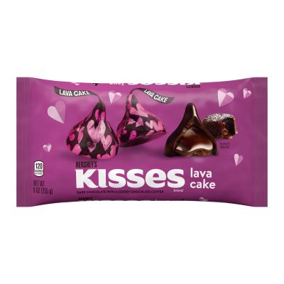 Hershys kisses lava Cake ดาร์ดช๊อคโกแลตที่สอดไส้ช็อคเยิ้มๆ 255g BBF 31/12/23