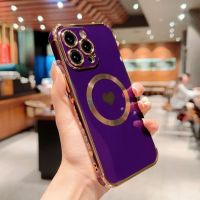 HOCE เคสโทรศัพท์นิรภัยเคลือบอิเล็คโทรเพลทสุดหรูสำหรับ iPhone 14 13 12 11 Pro Max 14 Plus พร้อมฝาฟิล์มเลนส์ด้านข้างลายรักรูปหัวใจเคสนิ่มชาร์จไร้สายฝาหลัง