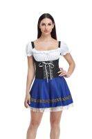 ชุดส่งเสริมการขายชุดฮาโลวีนชุดแม่บ้านบาร์ชุดมินิเซ็กซี่ dirndl