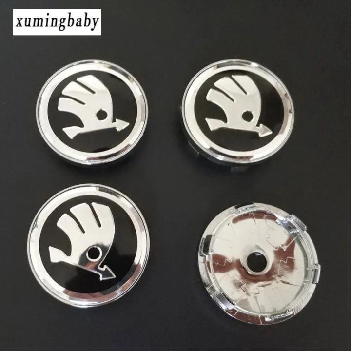 Xuming Skoda Wheel Center Hub Cap Modified Car Emblem Abs Wheel Center ...