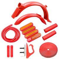 Coloured Mudguard Kit for Xiaomi M365 1S Pro 2 Scooter Fender Line Tube Anti-Collision Strip Handlebar Grip