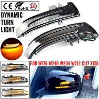 สำหรับ Benz W221 W212 W246 W176 W204ที่ X156ไดนามิกสัญญาณไฟเลี้ยวกระจกมองหลังรถยนต์ C204 C117 X117ไฟกระพริบ