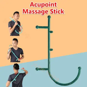 Thera Cane Back Hook Massager Neck Self Muscle Pressure Stick Tool Manuel  Trigger Point Massage(Dark Purple) 