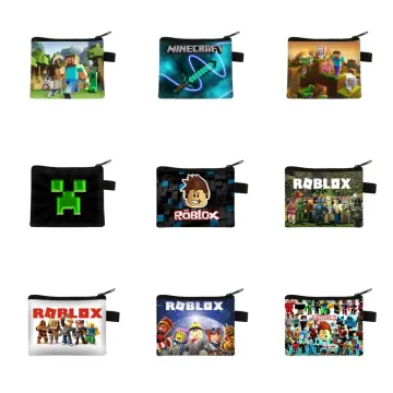 Roblox Boys Childrens Character Print Wallet Black Multi-Color