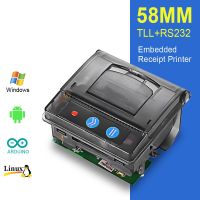 Mini 58mm Embedded Thermal Receipt Panel Printer TTL&amp;RS232 Interface Compatible QR203 Micro Module Ticket Barcode Impresora Fax Paper Rolls