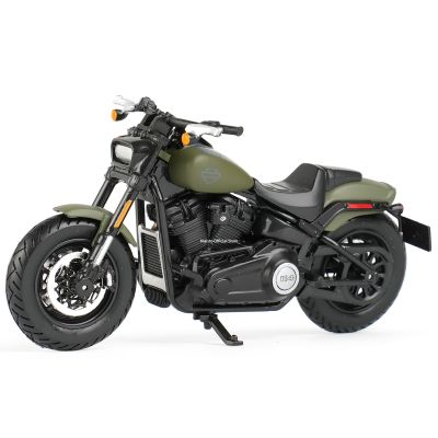 Maisto 1:18 Harley-Davidson 2022 Fat Bob 114 Die Cast Vehicles Collectible Hobbies Motorcycle Model Toys