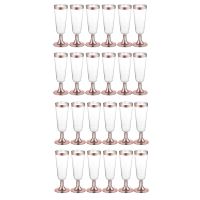 24X Wedding Champagne Flute Disposable Plastic Wedding Cup Champagne Glass Drinking Utensils