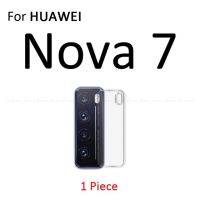 เลนส์กล้องถ่ายรูปสำหรับหลัง Huawei Nova 7 Pro Se 7i 7se 7pro ฟิล์มป้องกันปกป้องหน้าจอด้านหลังกระจกนิรภัยใส