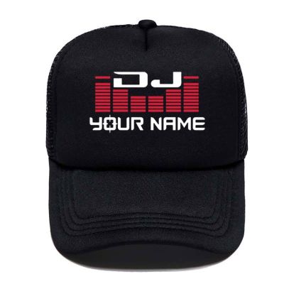 2023 New Fashion  Dj Your Name Custom Printing Men Baseball Cap Sun Hat Adjustable Caps In Mesh Hat Trucker Hat，Contact the seller for personalized customization of the logo