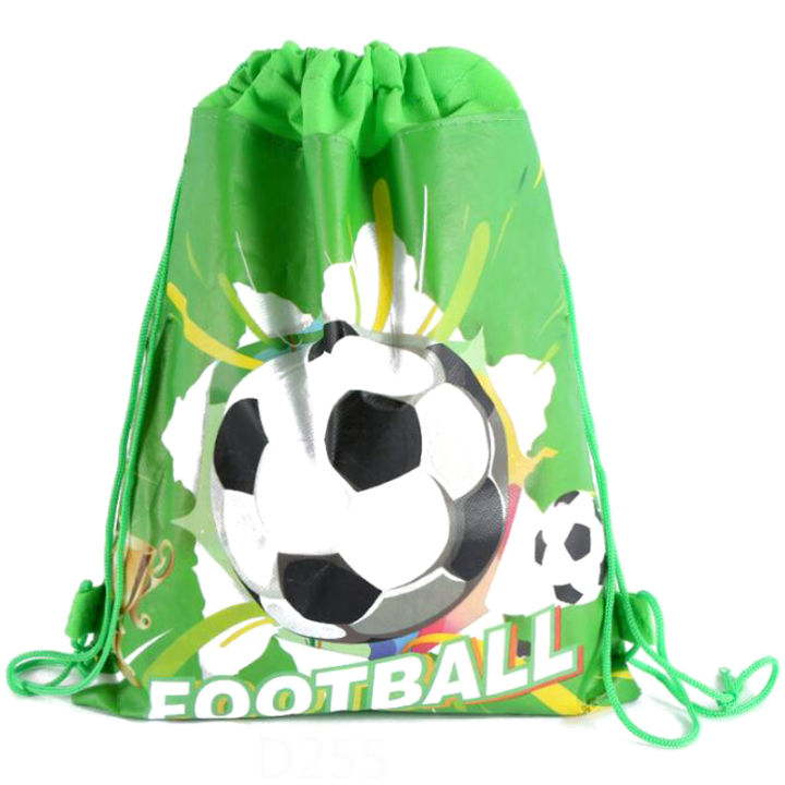 30pcslot Soccer Ball Design Birthday Party Boys Kids Favors Football Theme Mochila Baby Shower Decorate Drawstring Gifts Bags