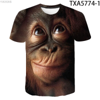 Summer 2020 New New Summer Orangutan 3D T shirt Men Women Children Casual Fashion Streetwear Boy Girl Kids Printed T-shirt Cool Tops Tee fashion versatile t-shirt