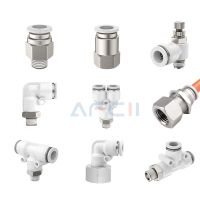 Pneumatic Air Connector Fitting PC/PCF/PL/PLF/PX/PD/PMF 4mm 6mm 8mm Thread 1/8 1/4 3/8 1/2 Hose Fittings Pipe Quick Connectors Pipe Fittings Accessori