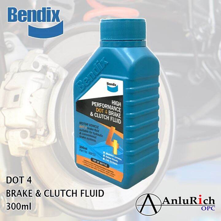 durable Bendix High Performance DOT 4 Brake and Clutch Fluid 300ml