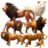 Solid simulation animal model of wild animal toy lion lion lion furnishing articles present