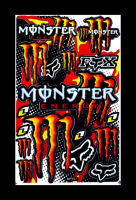 หมาป่า Monster สติ๊กเกอร์ยอดฮิดสติ๊กเกอร์แต่งรถมอเตอร์ไซค์ บิ๊กไบค์ ATV หมวกกันน็อค รถยนต์ สติ๊กเกอร์เคลือบเงาคุณภาพดี