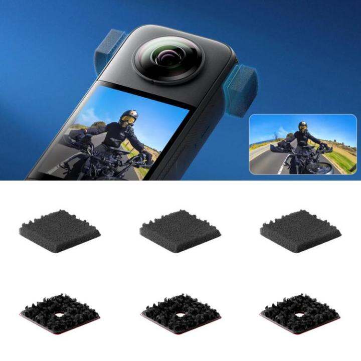 6pcs-windslayer-cover-for-insta360-x3-camera-sponge-protector-windshield-wind-cover-sponge-action-camera-noise-reduction-sponge-proficient